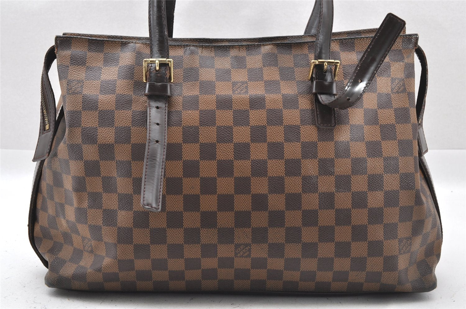Authentic Louis Vuitton Damier Chelsea Shoulder Tote Bag N51119 LV 1523I