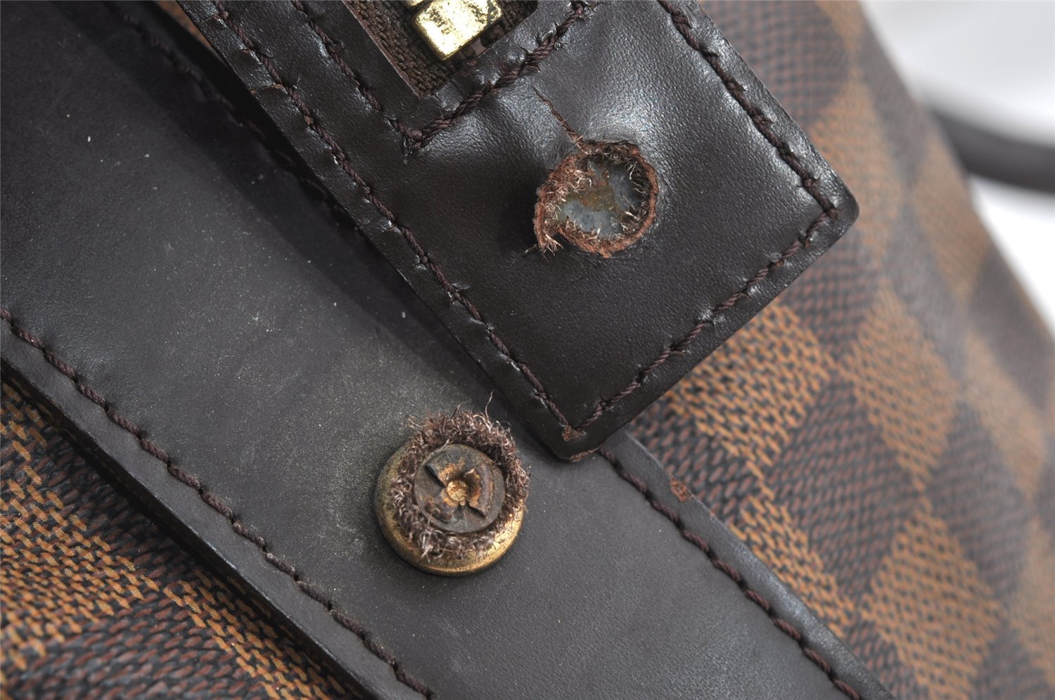 Authentic Louis Vuitton Damier Chelsea Shoulder Tote Bag N51119 LV 1523I