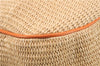 Authentic PRADA Raffia Leather Shoulder Tote Bag Orange 1529D