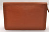 Auth Louis Vuitton Epi Pochette Sellier Dragonne Clutch Bag M52618 Brown 1529I
