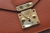 Auth Louis Vuitton Epi Pochette Sellier Dragonne Clutch Bag M52618 Brown 1529I