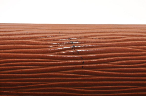 Auth Louis Vuitton Epi Pochette Sellier Dragonne Clutch Bag M52618 Brown 1529I