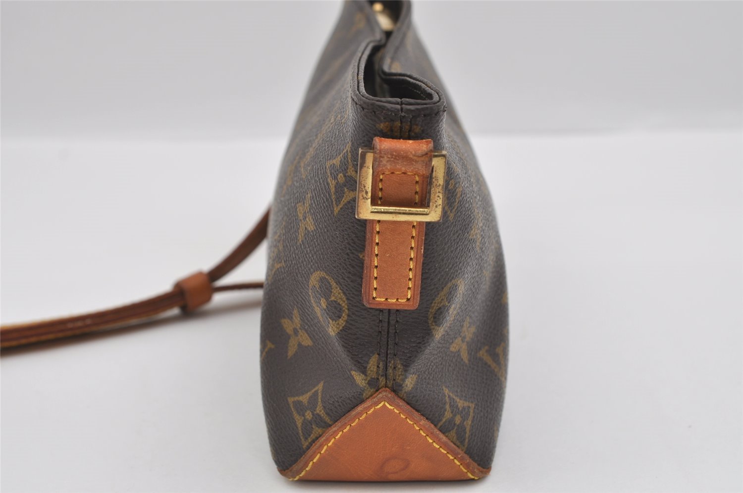 Authentic Louis Vuitton Monogram Trotteur Shoulder Cross Bag M51240 Junk 1530I