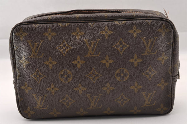Auth Louis Vuitton Monogram Trousse Toilette 23 Clutch Bag M47524 LV Junk 1531I