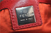 Authentic FENDI Mamma Baguette Shoulder Hand Bag Purse Leather Red 1532D