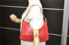 Authentic FENDI Mamma Baguette Shoulder Hand Bag Purse Leather Red 1532D