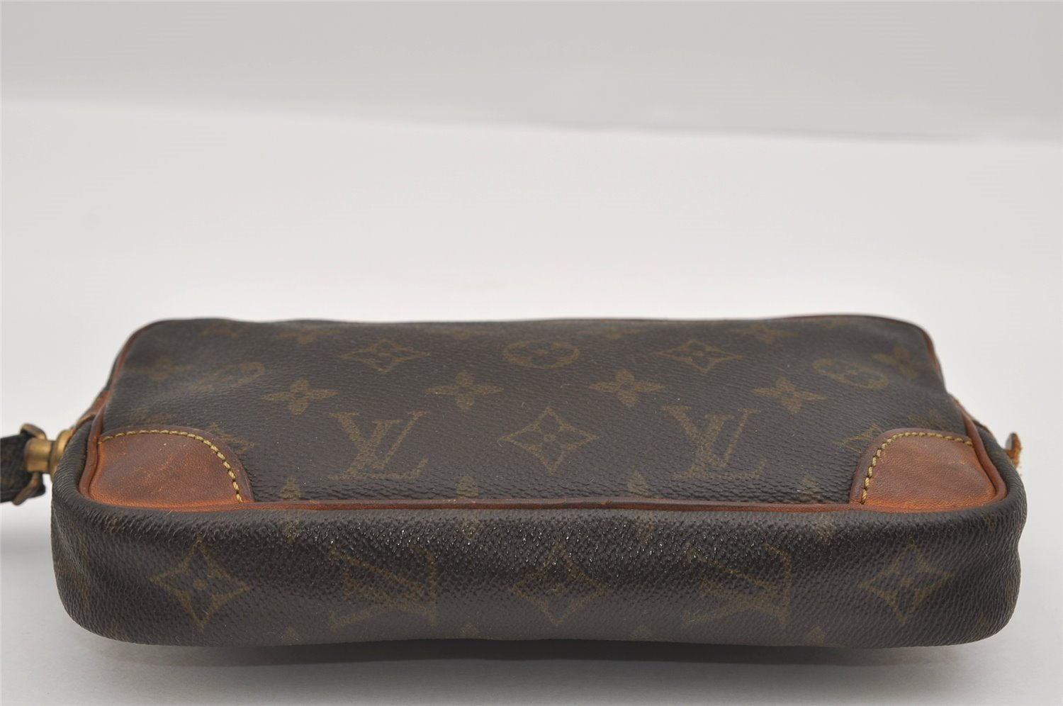 Authentic Louis Vuitton Monogram Marly Dragonne PM M51827 Clutch Bag Junk 1533I