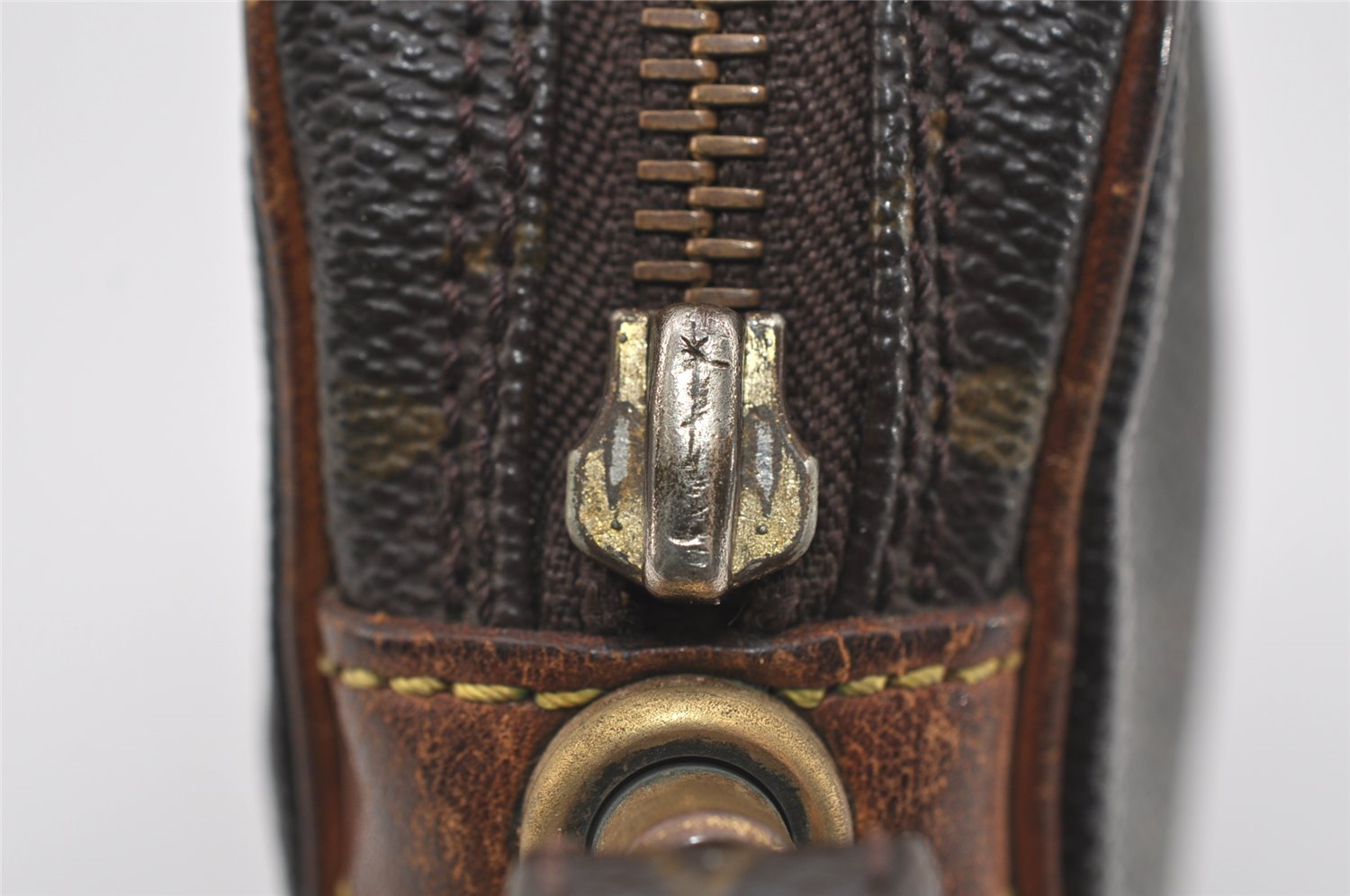 Authentic Louis Vuitton Monogram Marly Dragonne PM M51827 Clutch Bag Junk 1533I