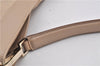 Authentic GUCCI Vintage Shoulder Bag Purse GG Canvas Leather 33900 Beige 1535F
