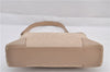 Authentic GUCCI Vintage Shoulder Bag Purse GG Canvas Leather 33900 Beige 1535F
