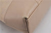 Authentic GUCCI Vintage Shoulder Bag Purse GG Canvas Leather 33900 Beige 1535F