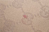 Authentic GUCCI Vintage Shoulder Bag Purse GG Canvas Leather 33900 Beige 1535F