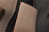 Authentic GUCCI Vintage Shoulder Bag Purse GG Canvas Leather 33900 Beige 1535F