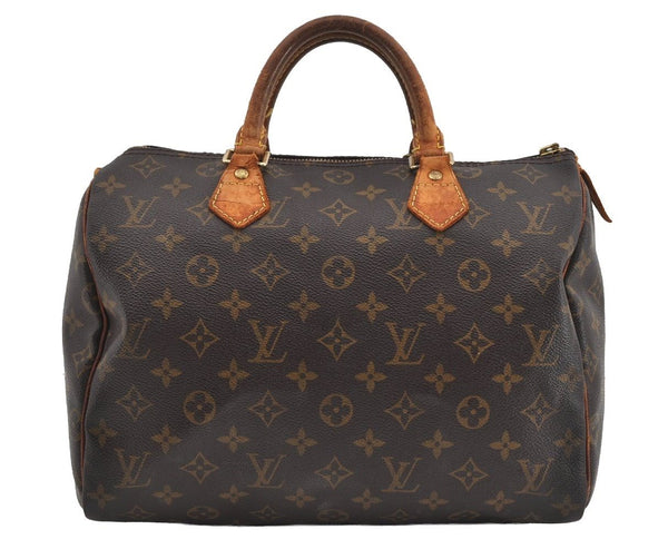 Authentic Louis Vuitton Monogram Speedy 30 Hand Boston Bag M41526 Junk 1535I