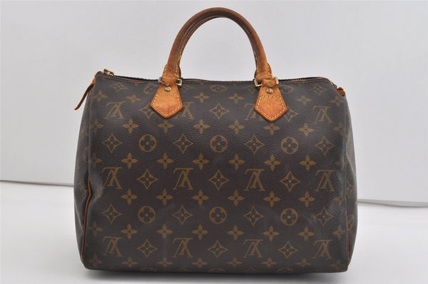 Authentic Louis Vuitton Monogram Speedy 30 Hand Boston Bag M41526 Junk 1535I