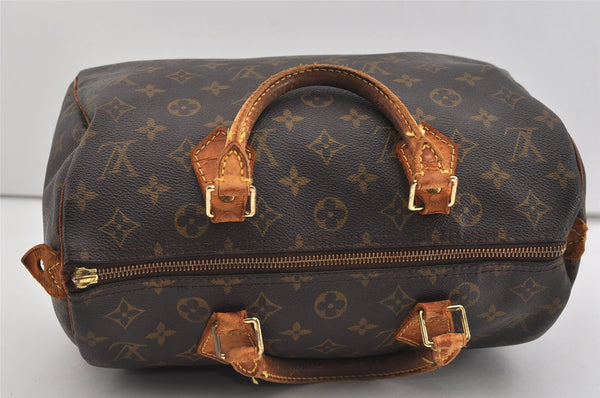 Authentic Louis Vuitton Monogram Speedy 30 Hand Boston Bag M41526 Junk 1535I