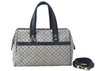 Authentic Louis Vuitton Monogram Mini Josephine GM Hand Bag Blue M92211 LV 1536C