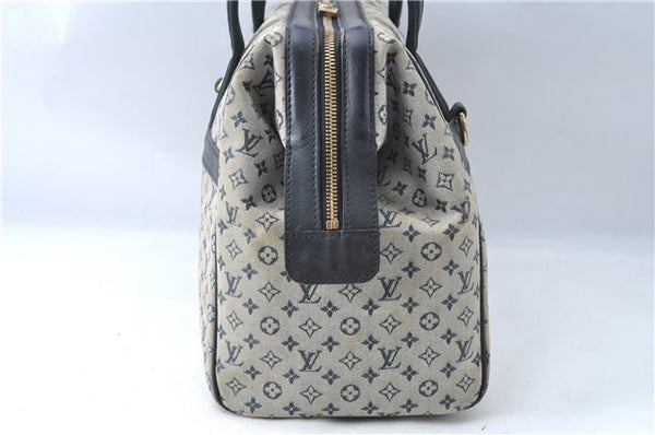 Authentic Louis Vuitton Monogram Mini Josephine GM Hand Bag Blue M92211 LV 1536C