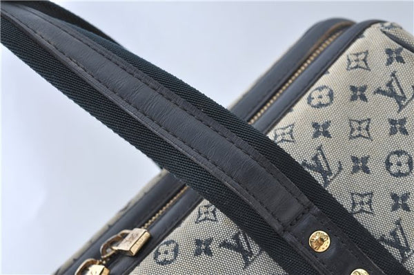 Authentic Louis Vuitton Monogram Mini Josephine GM Hand Bag Blue M92211 LV 1536C