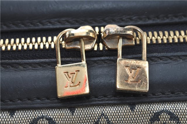 Authentic Louis Vuitton Monogram Mini Josephine GM Hand Bag Blue M92211 LV 1536C