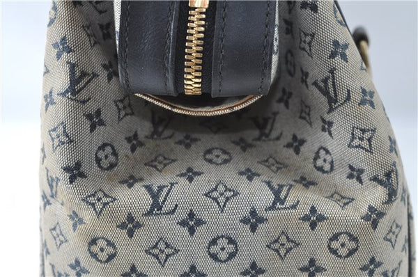 Authentic Louis Vuitton Monogram Mini Josephine GM Hand Bag Blue M92211 LV 1536C