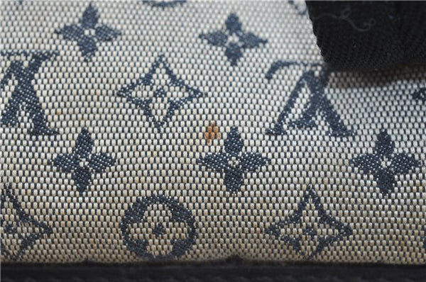 Authentic Louis Vuitton Monogram Mini Josephine GM Hand Bag Blue M92211 LV 1536C