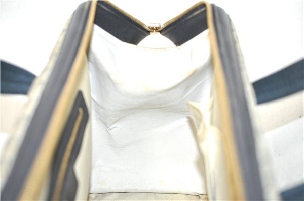 Authentic Louis Vuitton Monogram Mini Josephine GM Hand Bag Blue M92211 LV 1536C