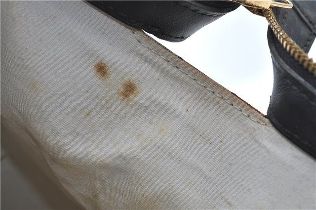 Authentic Louis Vuitton Monogram Mini Josephine GM Hand Bag Blue M92211 LV 1536C