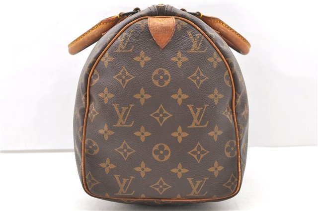 Authentic Louis Vuitton Monogram Speedy 30 Hand Bag M41526 LV 1536D