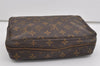 Auth Louis Vuitton Monogram Trousse Toilette 23 Clutch Hand Bag M47524 LV 1536I