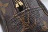 Auth Louis Vuitton Monogram Trousse Toilette 23 Clutch Hand Bag M47524 LV 1536I