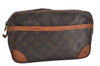 Authentic Louis Vuitton Monogram Compiegne 28 Clutch Hand Bag M51845 LV 1538I