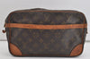 Authentic Louis Vuitton Monogram Compiegne 28 Clutch Hand Bag M51845 LV 1538I