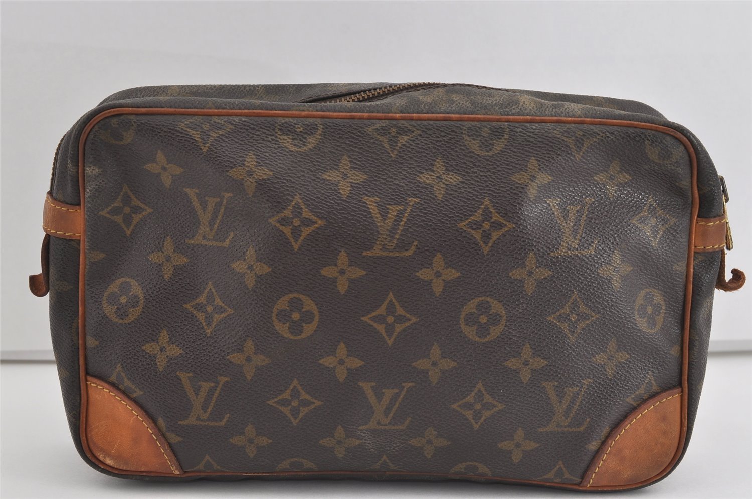 Authentic Louis Vuitton Monogram Compiegne 28 Clutch Hand Bag M51845 LV 1538I