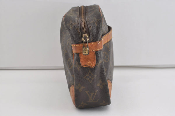 Authentic Louis Vuitton Monogram Compiegne 28 Clutch Hand Bag M51845 LV 1538I