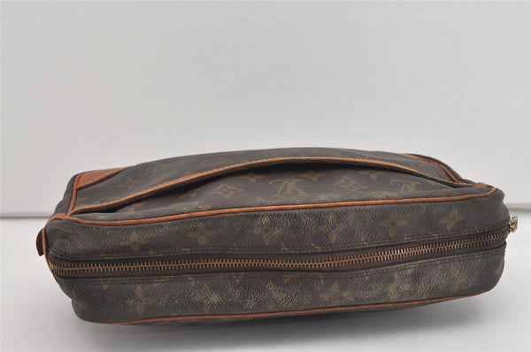 Authentic Louis Vuitton Monogram Compiegne 28 Clutch Hand Bag M51845 LV 1538I