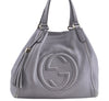 Authentic GUCCI SOHO Tassel Shoulder Tote Bag Leather 282309 Light Purple 1539C