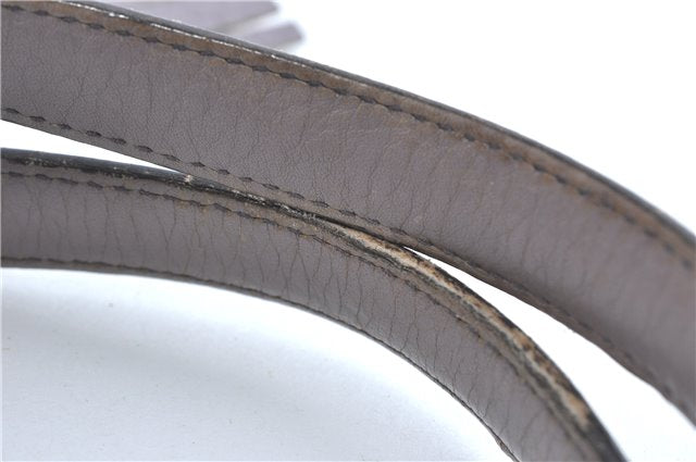 Authentic GUCCI SOHO Tassel Shoulder Tote Bag Leather 282309 Light Purple 1539C