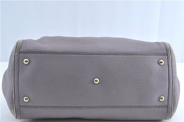 Authentic GUCCI SOHO Tassel Shoulder Tote Bag Leather 282309 Light Purple 1539C