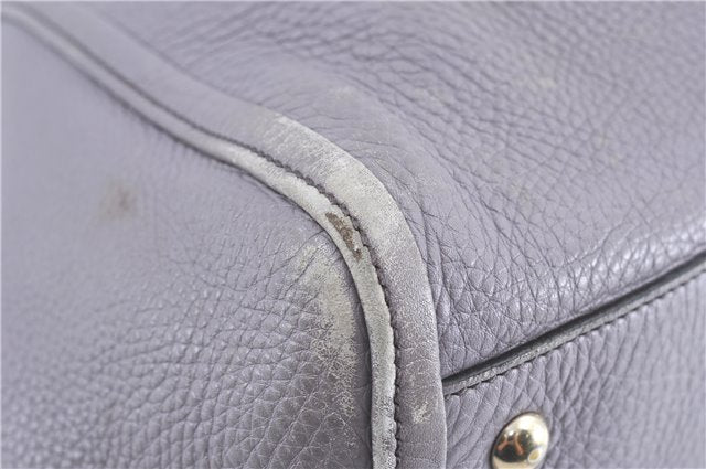 Authentic GUCCI SOHO Tassel Shoulder Tote Bag Leather 282309 Light Purple 1539C