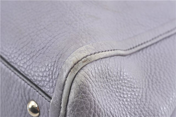 Authentic GUCCI SOHO Tassel Shoulder Tote Bag Leather 282309 Light Purple 1539C