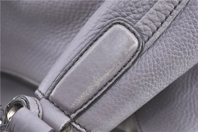 Authentic GUCCI SOHO Tassel Shoulder Tote Bag Leather 282309 Light Purple 1539C