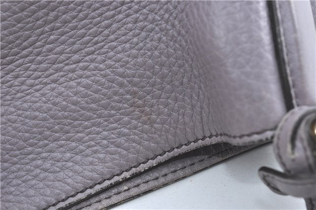 Authentic GUCCI SOHO Tassel Shoulder Tote Bag Leather 282309 Light Purple 1539C