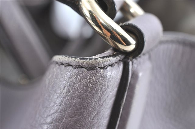 Authentic GUCCI SOHO Tassel Shoulder Tote Bag Leather 282309 Light Purple 1539C