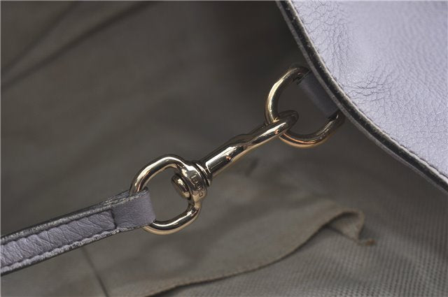 Authentic GUCCI SOHO Tassel Shoulder Tote Bag Leather 282309 Light Purple 1539C