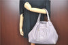 Authentic GUCCI SOHO Tassel Shoulder Tote Bag Leather 282309 Light Purple 1539C