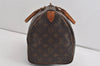 Authentic Louis Vuitton Monogram Speedy 30 Hand Boston Bag M41526 LV 1539I