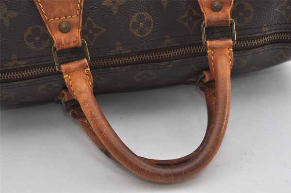 Authentic Louis Vuitton Monogram Speedy 30 Hand Boston Bag M41526 LV 1539I