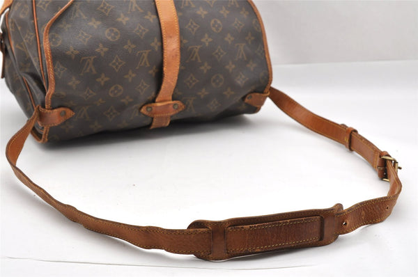 Authentic Louis Vuitton Monogram Saumur 35 Shoulder Cross Bag M42254 LV 1540I