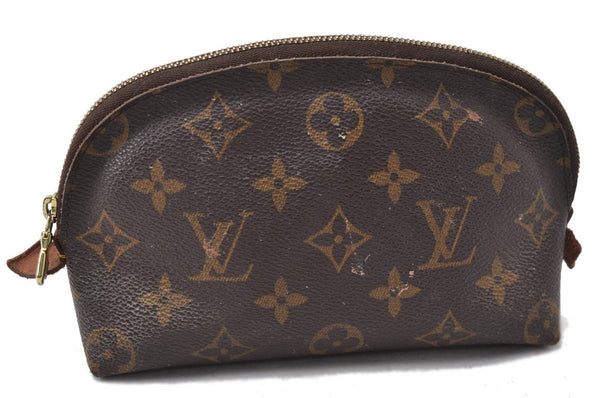 Authentic Louis Vuitton Monogram Pochette Cosmetic Pouch M47515 LV 1541D